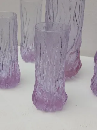 Bicchieri e caraffa vintage in murano