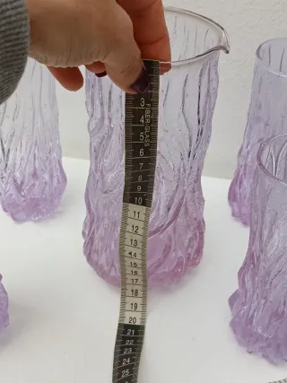 Bicchieri e caraffa vintage in murano