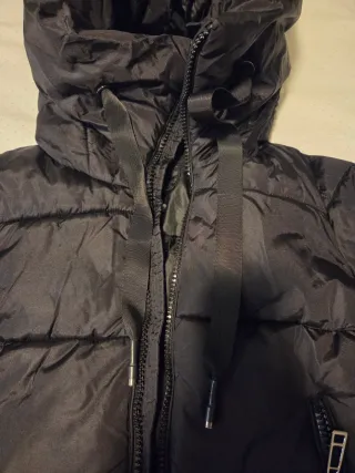 Plumas sintético mujer negro