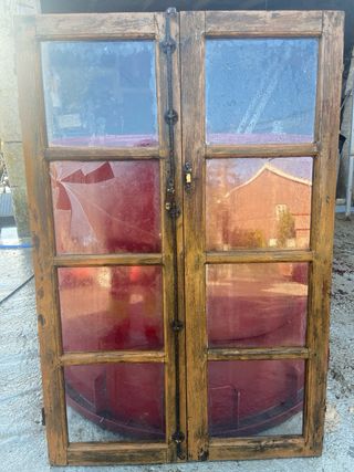 Lote ventanas de madera de Picón de Algorrobo