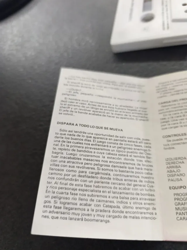 Juego MSX Desperado - Erbe Software