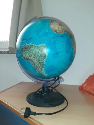 abat jour Mappamondo illuminato