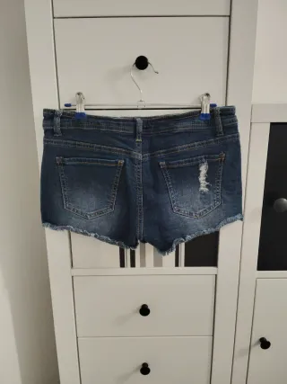 Shorts vaqueros con estrellas y rayas