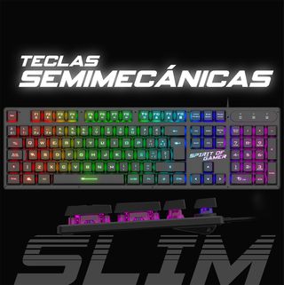 Spirit Of Gamer x Pro K1 | Teclado Gaming Semi Mec