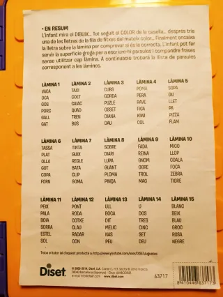 Juego Jo aprenc a llegir de Diset