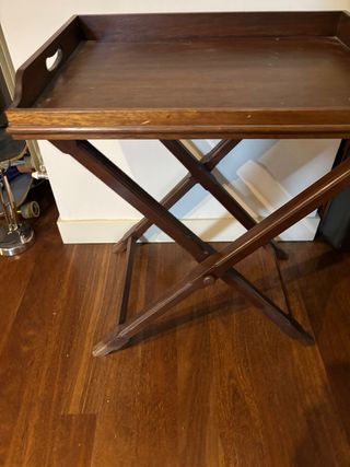 Mueble bar de madera plegable