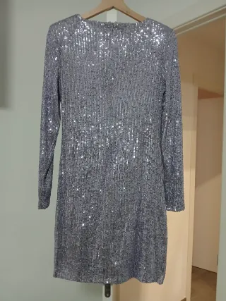 Vestido lila lentejuelas