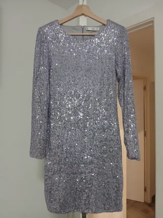 Vestido lila lentejuelas