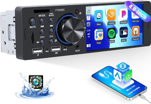 Autoradio 1 DIN CarPlay Android Auto