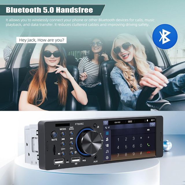Autoradio 1 DIN CarPlay Android Auto