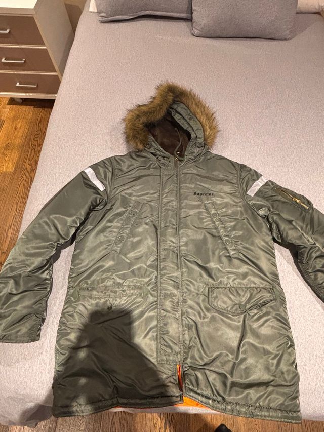 Supreme Cruz N-3B Parka Reflectante Verde