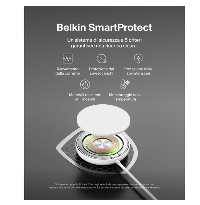 Belkin Tappetino di ricarica wireless magnetica 15