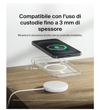 Belkin Tappetino di ricarica wireless magnetica 15