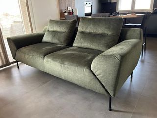 Divano Poltrone&Sofà verde tessuto