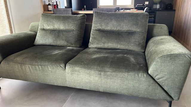 Divano Poltrone&Sofà verde tessuto