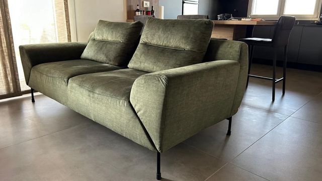 Divano Poltrone&Sofà verde tessuto