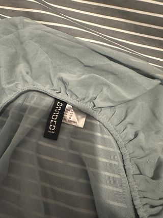 Blusa transparente gasa manga acampanada