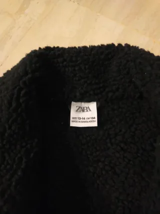 Tejana Zara Negra Talla 13-14 Años