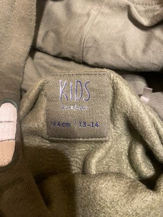 Sudadera verde de kids talla 13-14