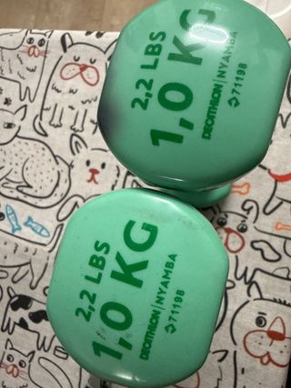 Mancuernas 1 kg (2.2 LBS) Decathlon