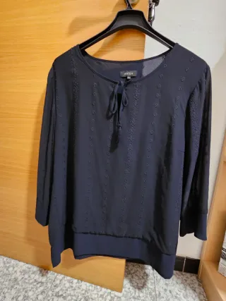 Blusa ANTEA Azul Marino Oscuro.Talla 50, o XL