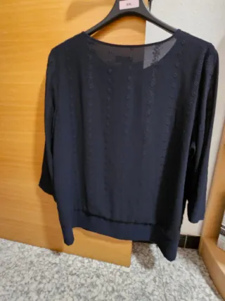 Blusa ANTEA Azul Marino Oscuro.Talla 50, o XL