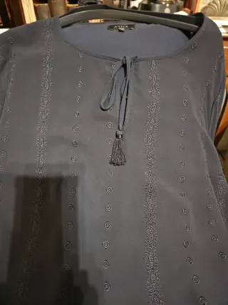 Blusa ANTEA Azul Marino Oscuro.Talla 50, o XL