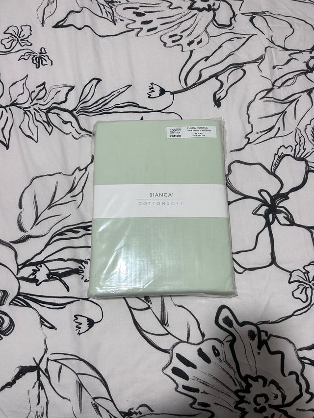 Funda Nórdica Bianca Algodón Verde