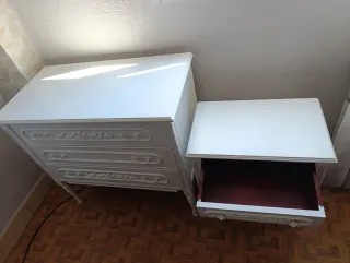 Cómoda y mesita de noche (Restauradas)