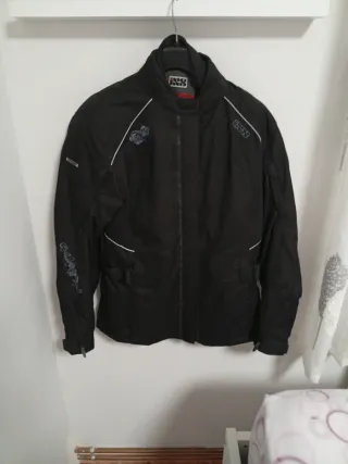 Chaqueta Moto Mujer Negra