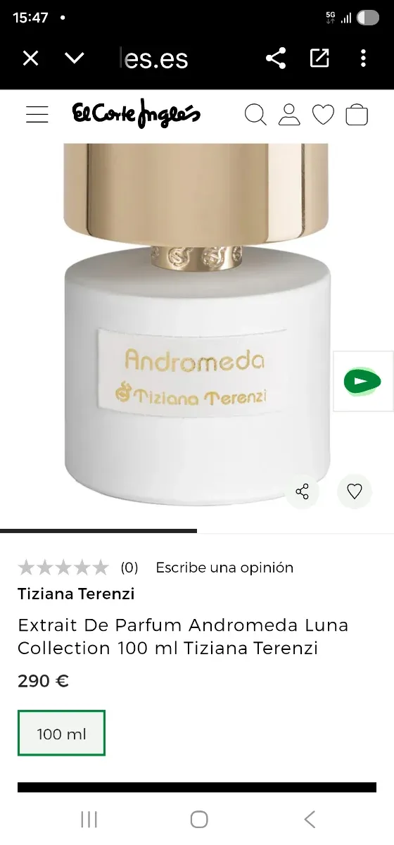 Perfume nuevo Tiziana Terenzi