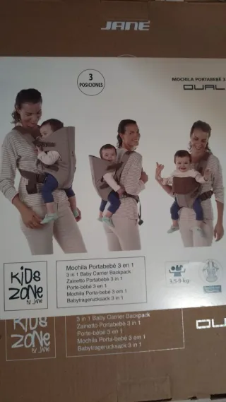 Mochila Portabebés Jane Dual 3 Posiciones
