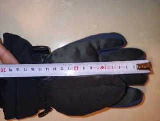 Guantes de esquí negros y azules Talla L XL niño