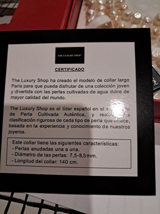 Collar de perlas cultivadas