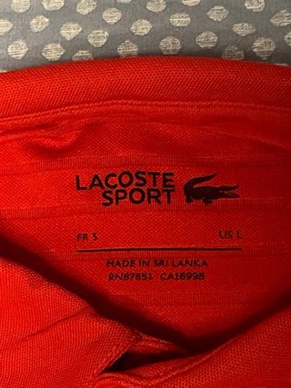 Lacoste Polo Sport Golf Rayas Tech J
