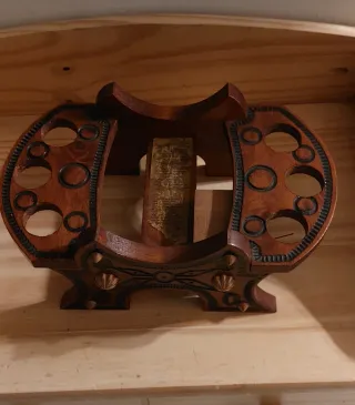 Botticella in legno artistica vintage con carillon