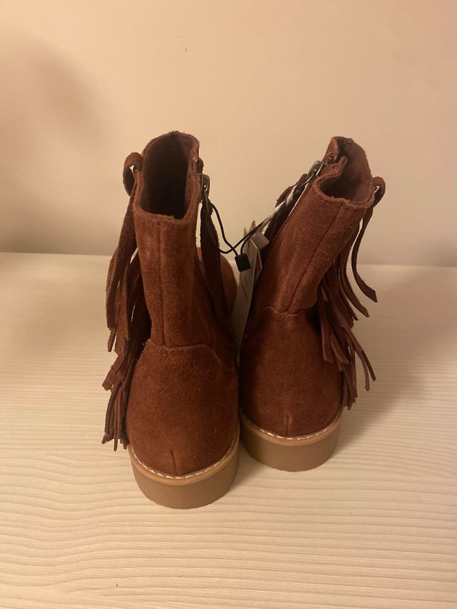 Botines de piel Zara Kids talla 37