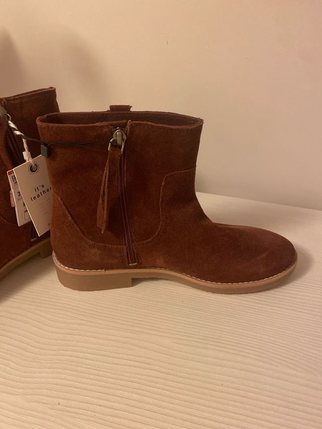 Botines de piel Zara Kids talla 37
