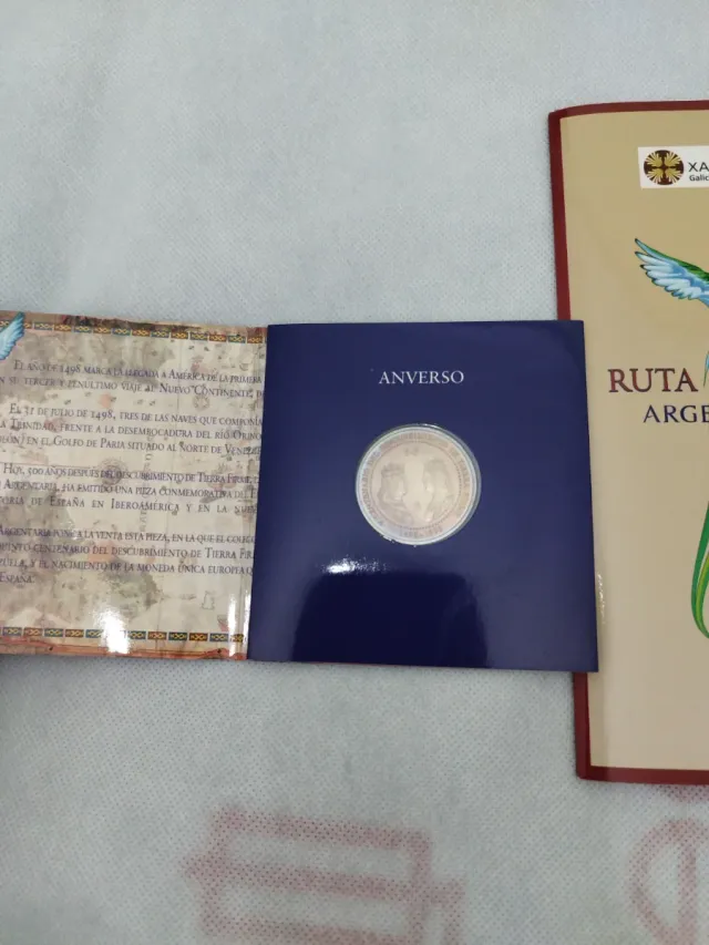 Monedas Plata Ruta Quetzal Argentaria 1998 y 1999