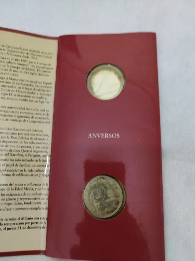 Monedas Plata Ruta Quetzal Argentaria 1998 y 1999