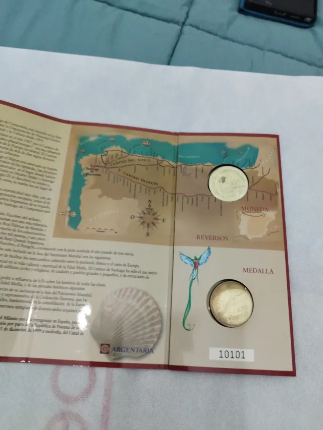 Monedas Plata Ruta Quetzal Argentaria 1998 y 1999