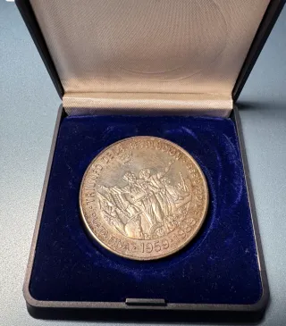 Moneda de Plata Triunfo de la Revolución 1959-1989