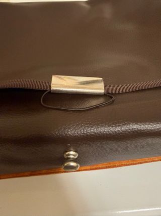 Borsa tracolla ecopelle marrone