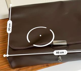 Borsa tracolla ecopelle marrone