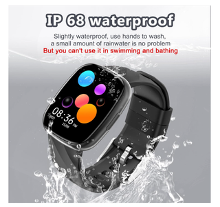 Smartwatch Bambini IP68 Impermeabile Nero