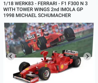 Prezzo per un solo modello Schumacher 1:18