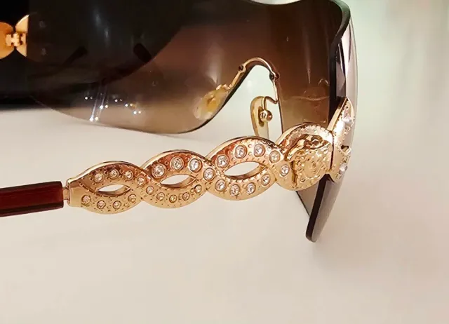 Gafas de sol Versace Medusa Marrones y Doradas