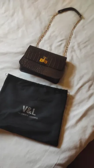 Bolso Piel Victorio & Lucchino Marrón
