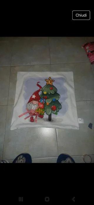 Federa cuscino natale