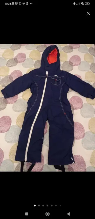 Mono de esquí infantil azul